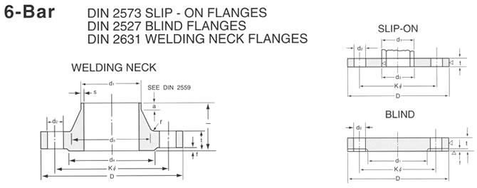 DIN 6 BAR FLANGE DRAWING, SHANDONG HYUPSHIN FLANGES CO., LTD